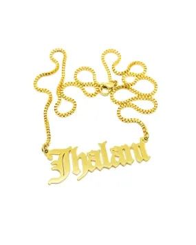 14K NAMEPLATE NECKLACE