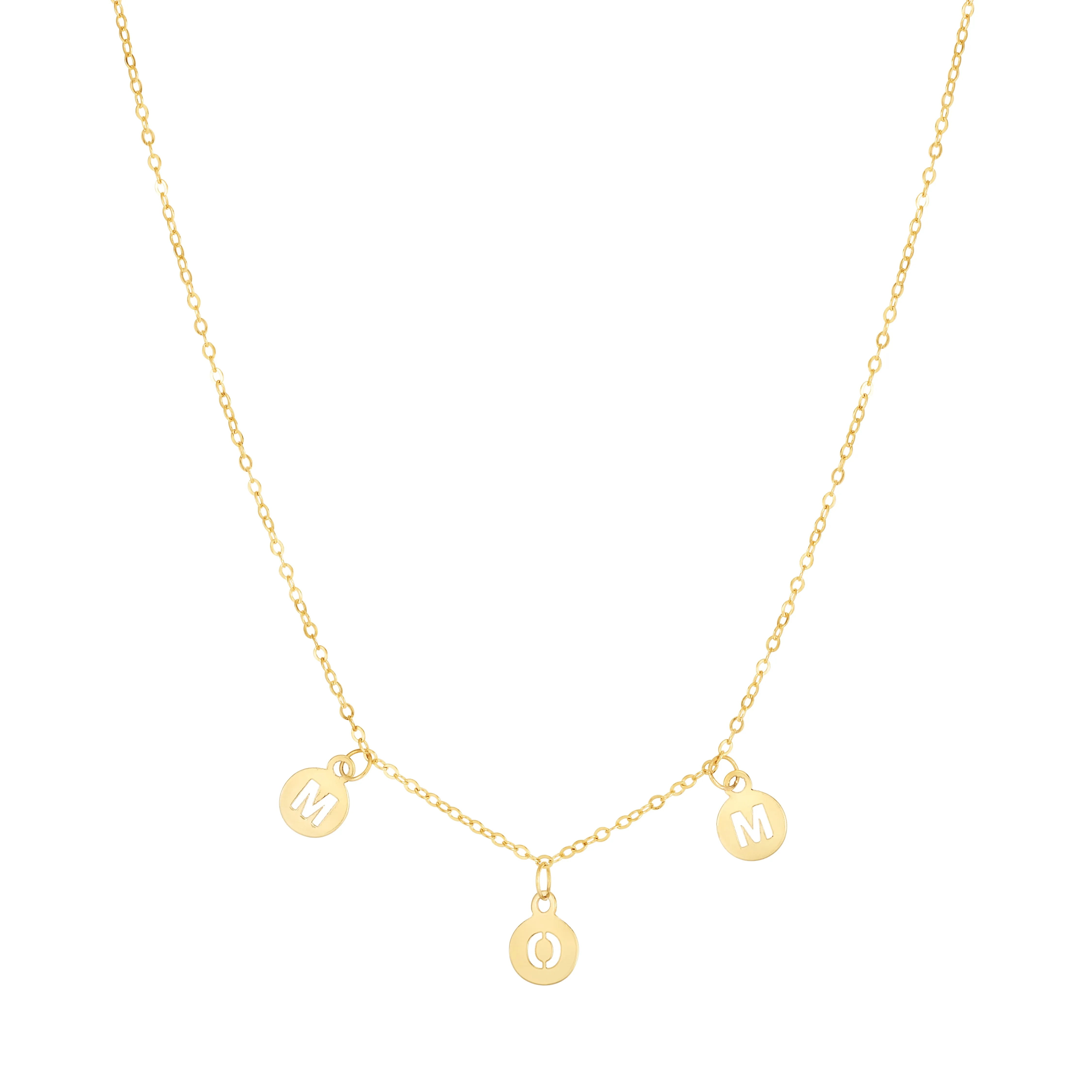 14K ""Mom"" Necklace