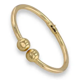 14K Yellow gold balance bangle-7800