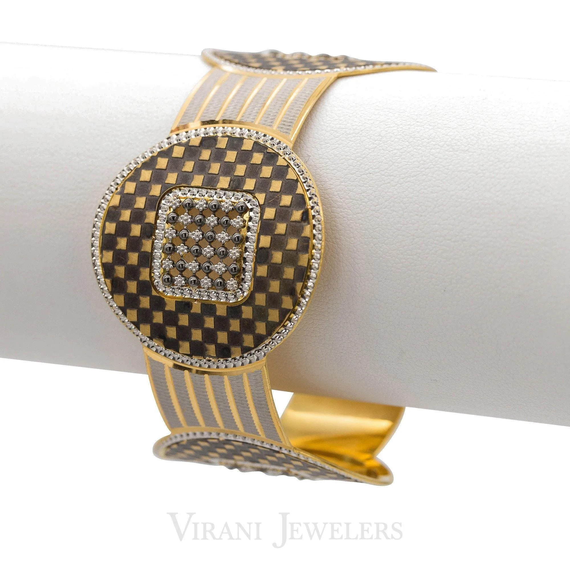 22k Gold CZ Bangle