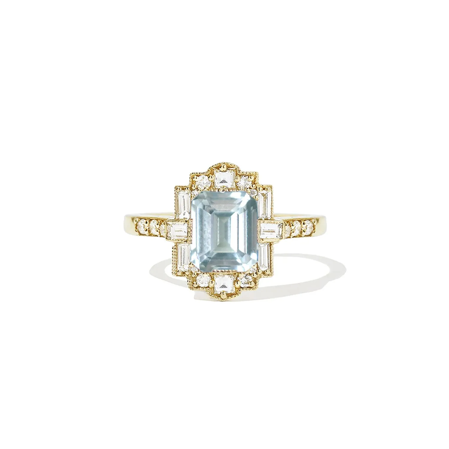 2.55 ctw Emerald Cut Ice Blue Sapphire