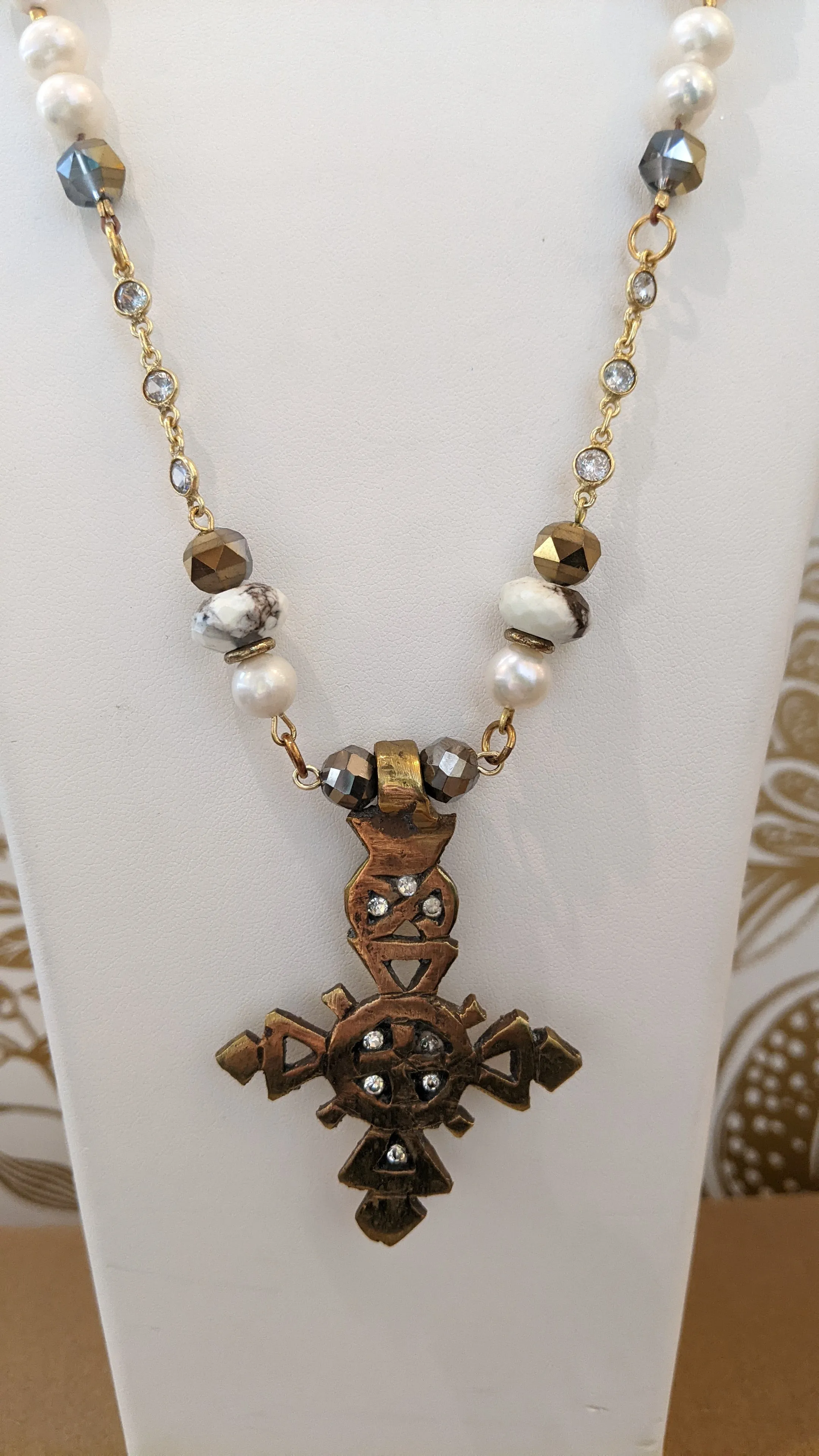 African Cross Necklace