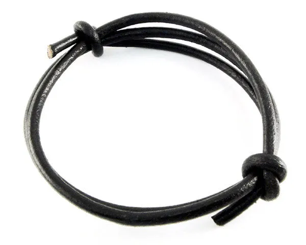 AMiGAZ Double Leather Adjustable Bracelet Black