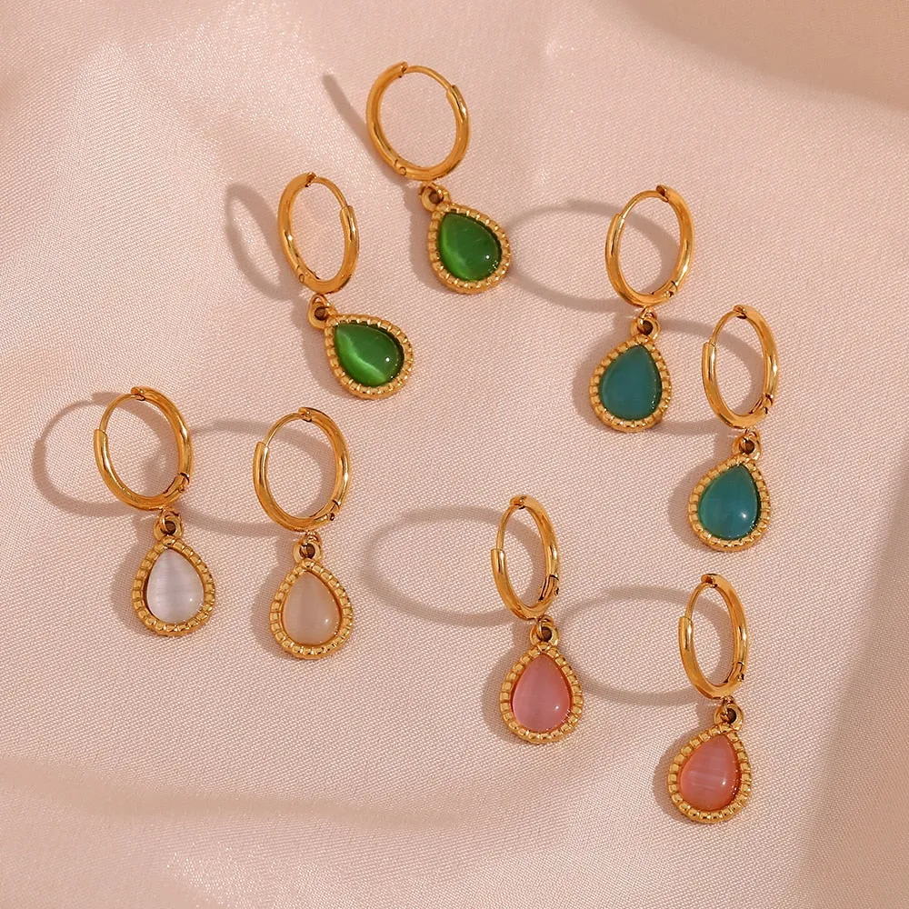 Beautiful Opal Drop Earrings