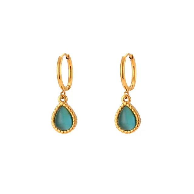 Beautiful Opal Drop Earrings