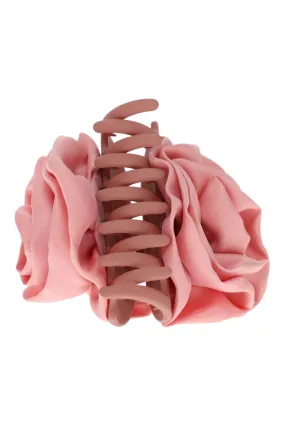 Blush Rose Silk Jaw Clip