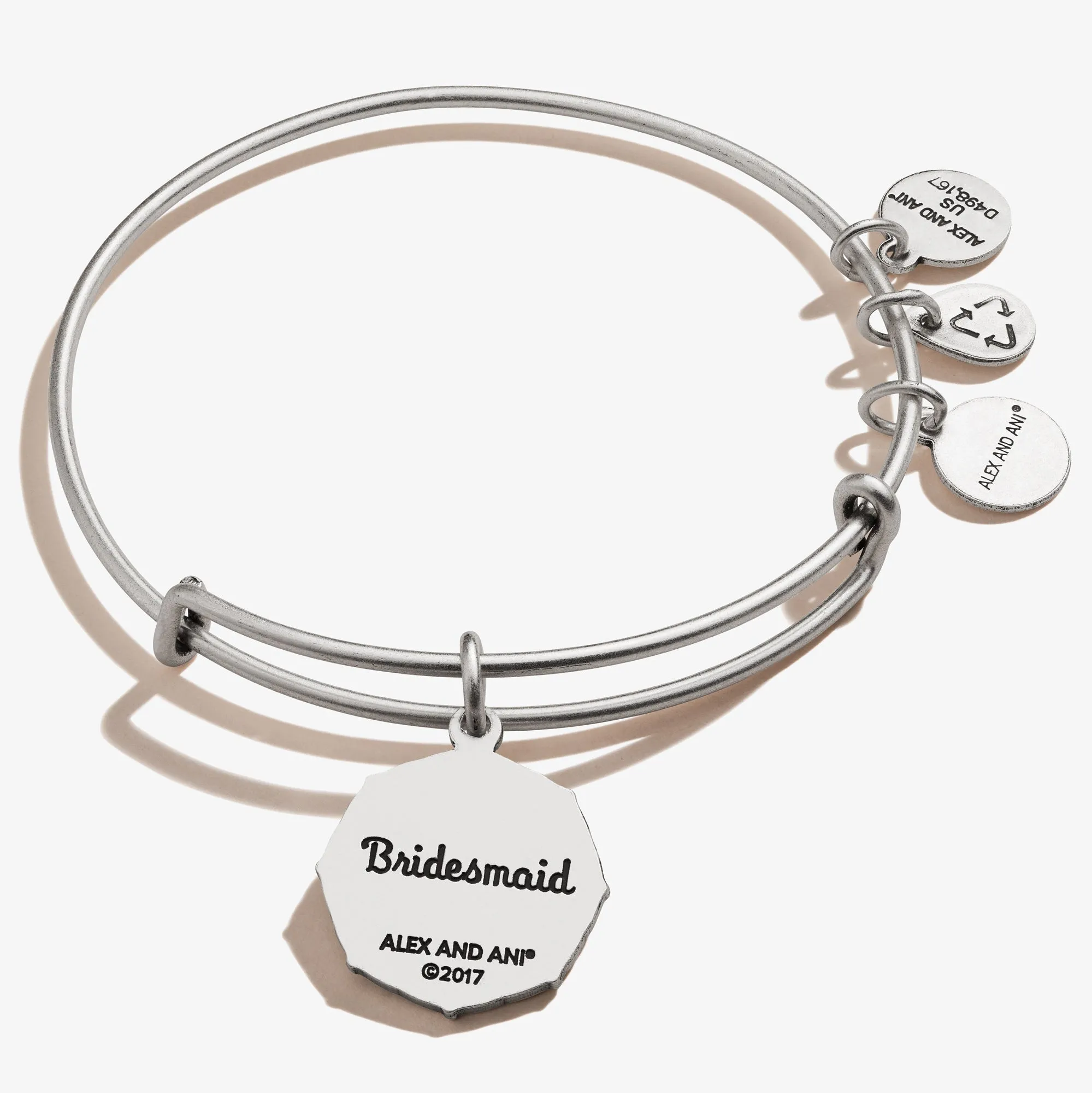 Bridesmaid 'Sister of My Heart' Charm Bangle