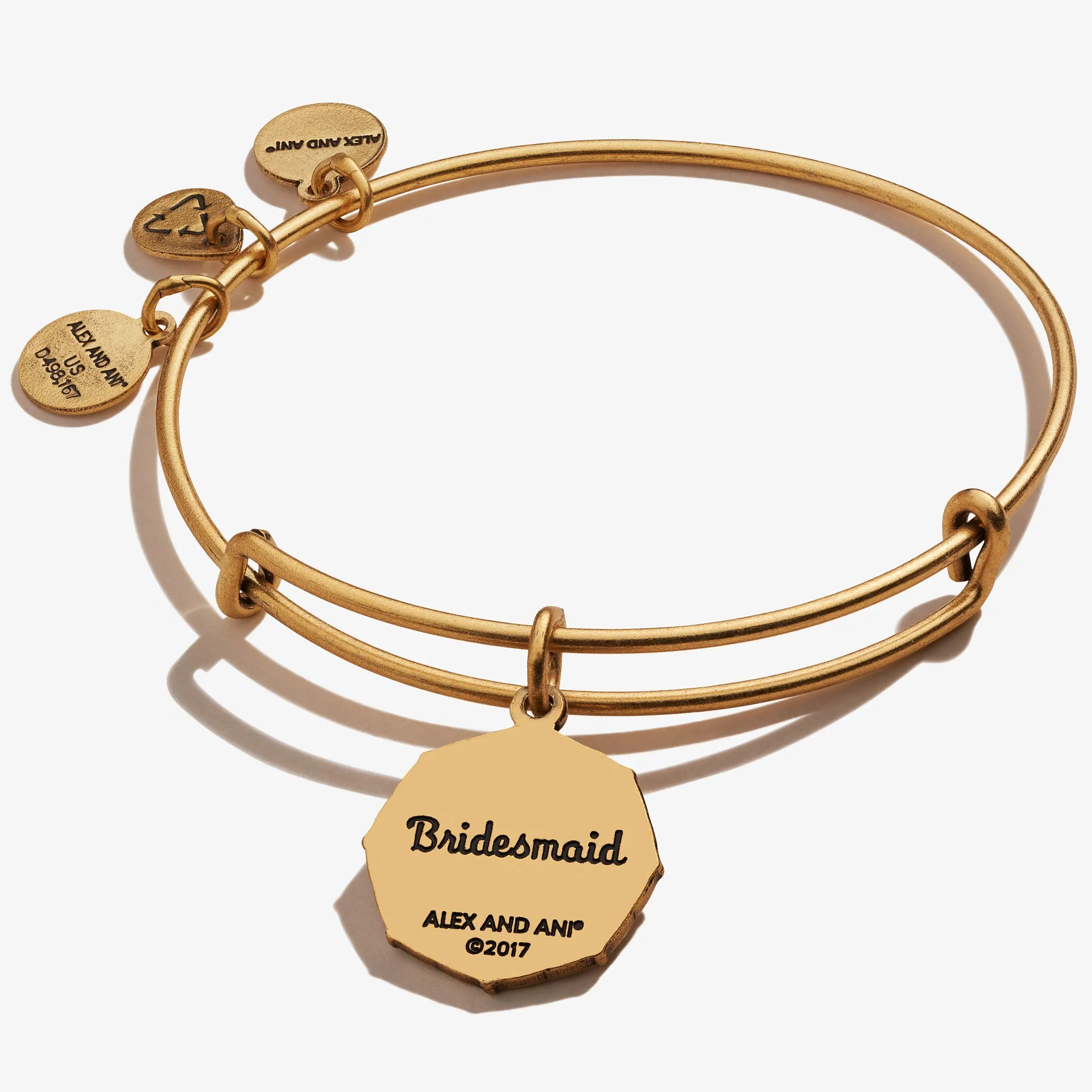 Bridesmaid 'Sister of My Heart' Charm Bangle