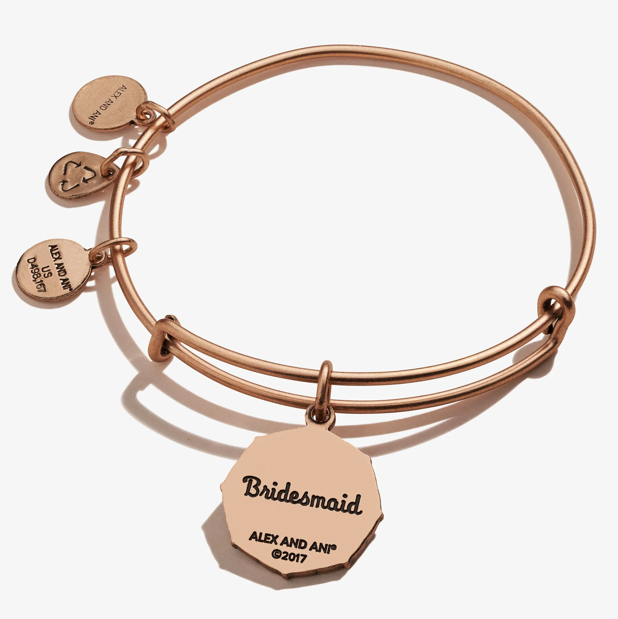 Bridesmaid 'Sister of My Heart' Charm Bangle