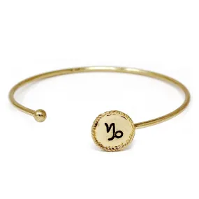 Capricorn Zodiac Bangle Bracelet