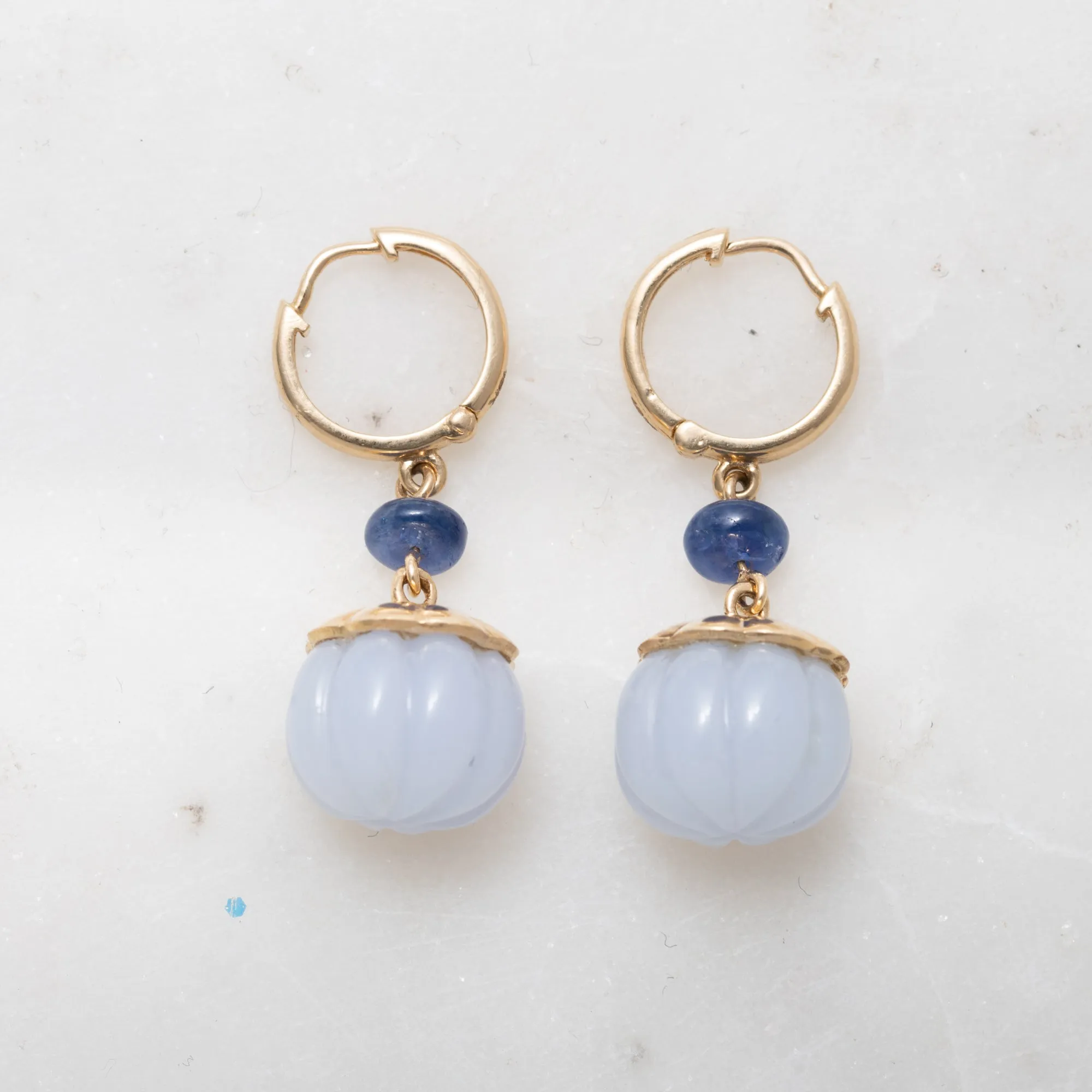 Chalcedony Drop Earrings