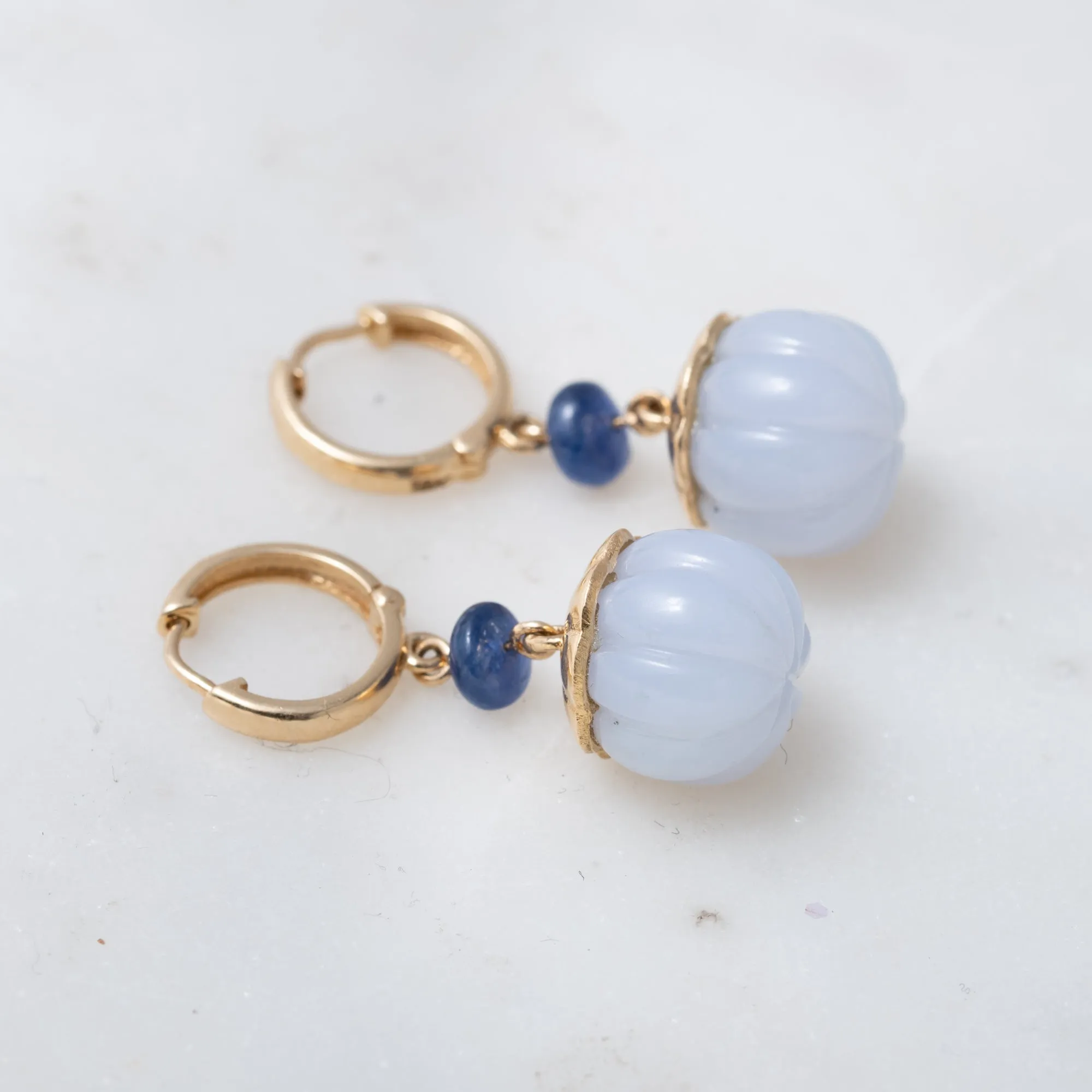 Chalcedony Drop Earrings