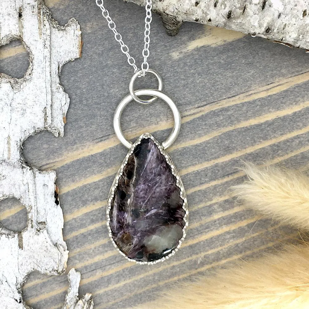 Charoite Pendant Necklace