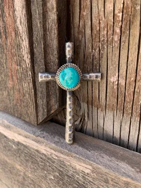 Cross of Turquoise Pendant