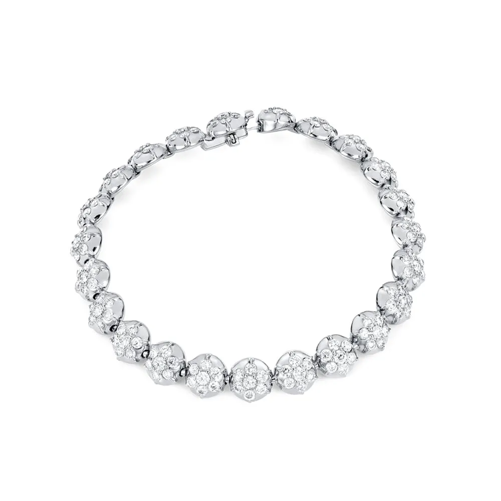 Crown Tennis Bracelet