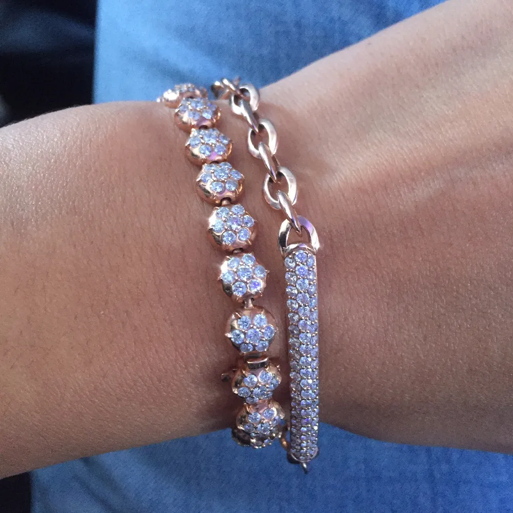 Crown Tennis Bracelet