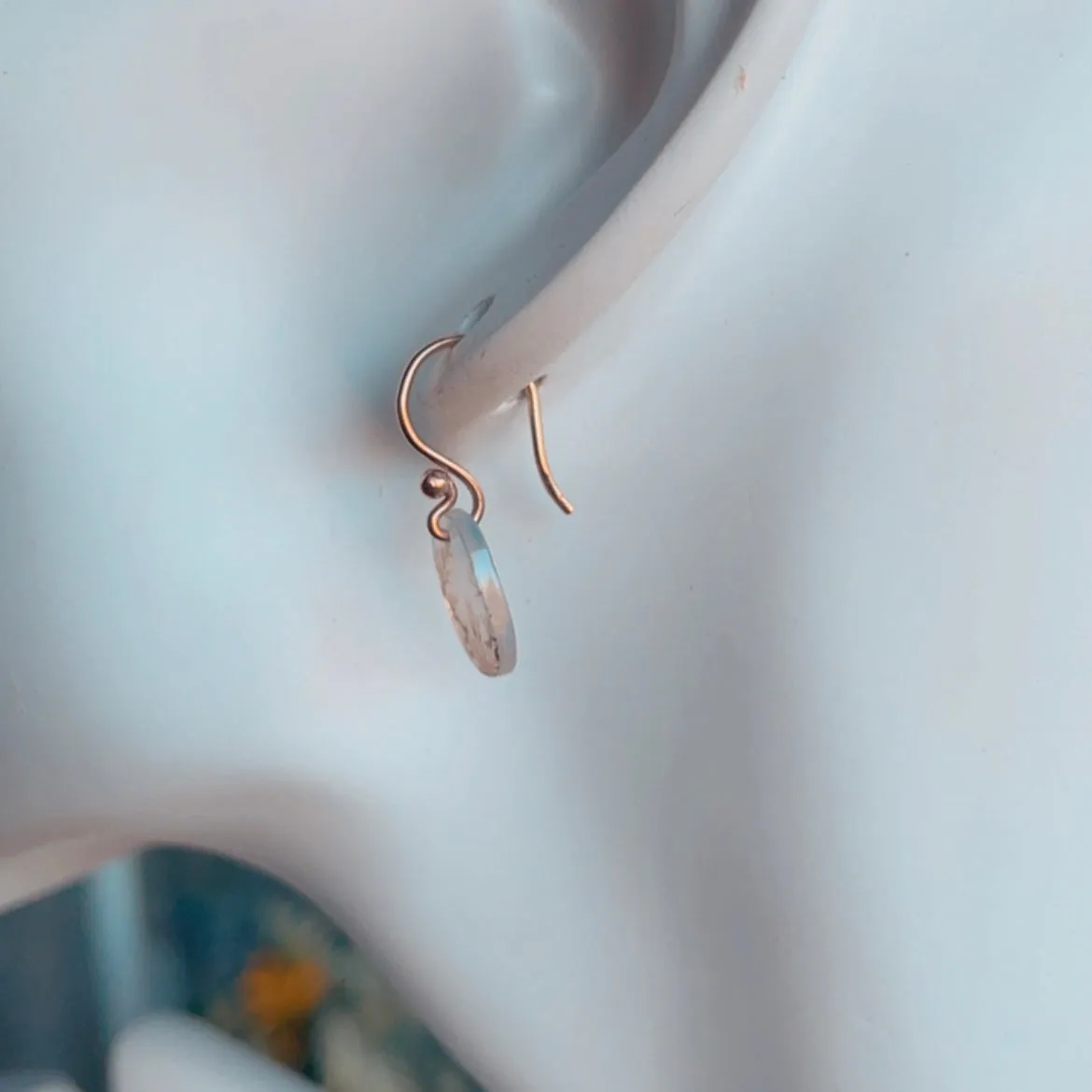 delicate branch earrings