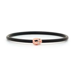 Diamond Skull Neoprene Bangle (Small Size Skull)