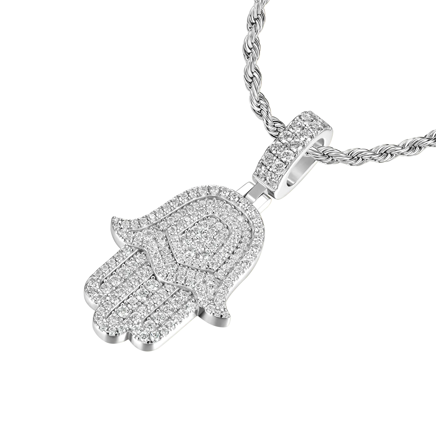 Double-Layered Hamsa Pendant