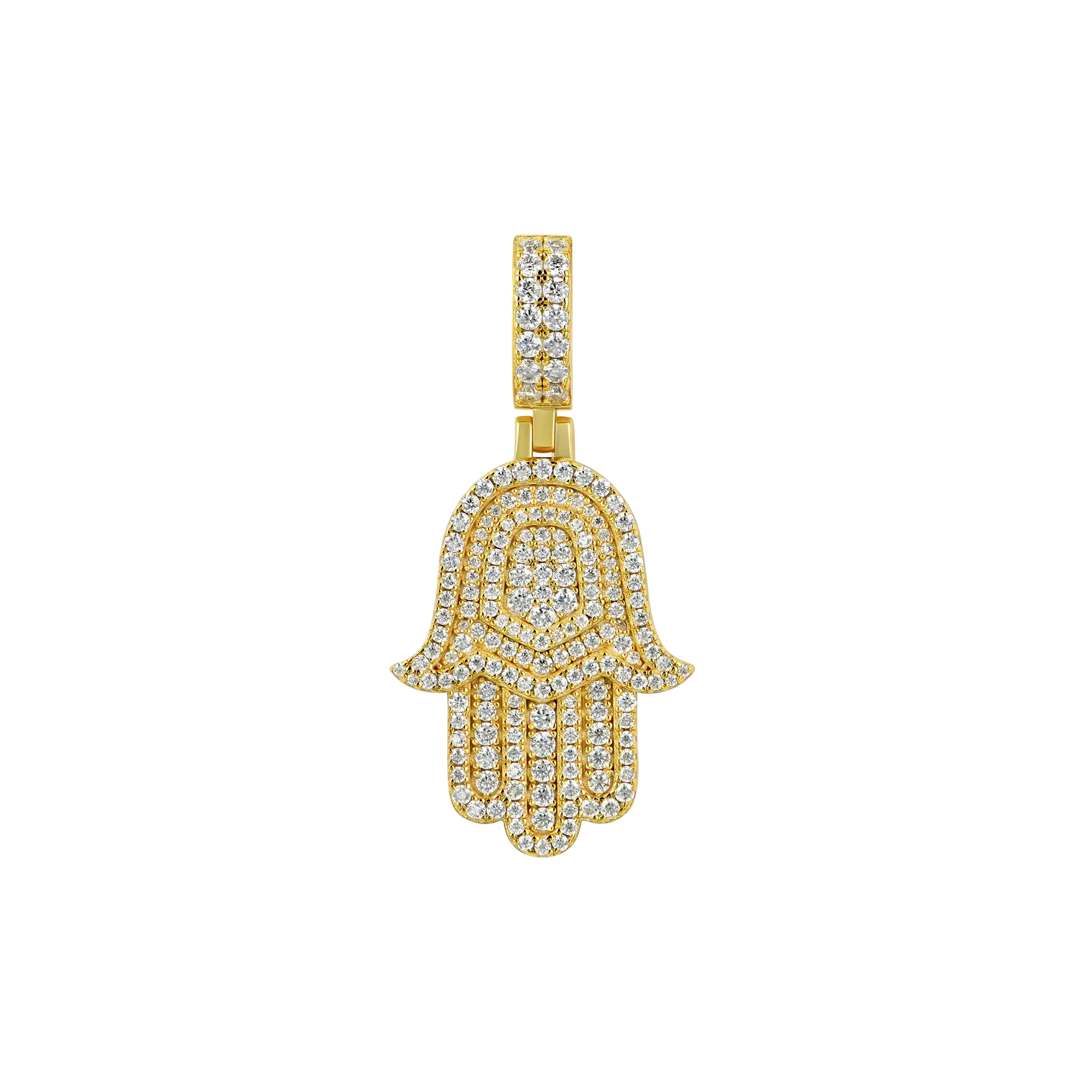 Double-Layered Hamsa Pendant