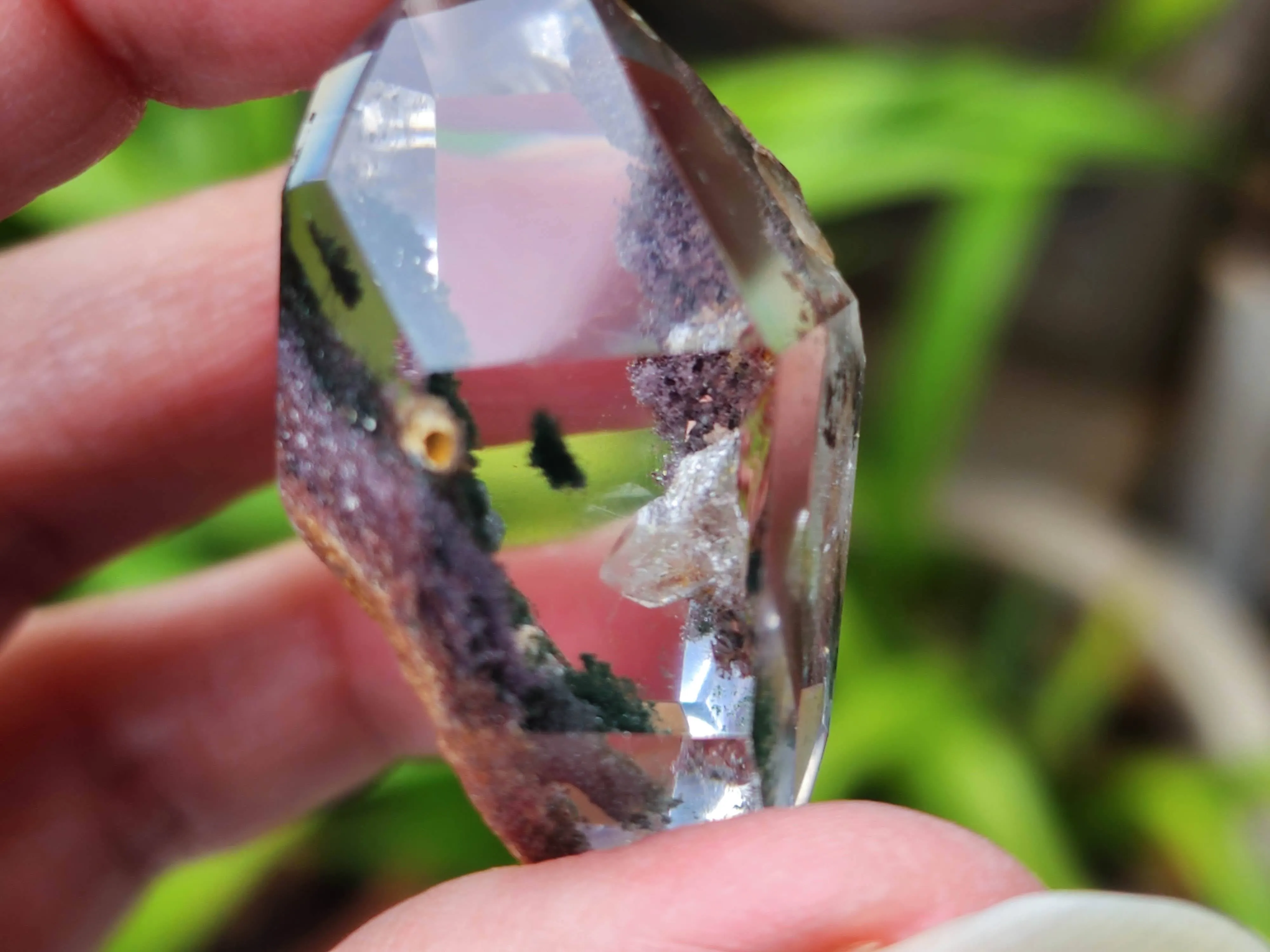 Double terminated Lodolite Chlorite Penetrator Quartz