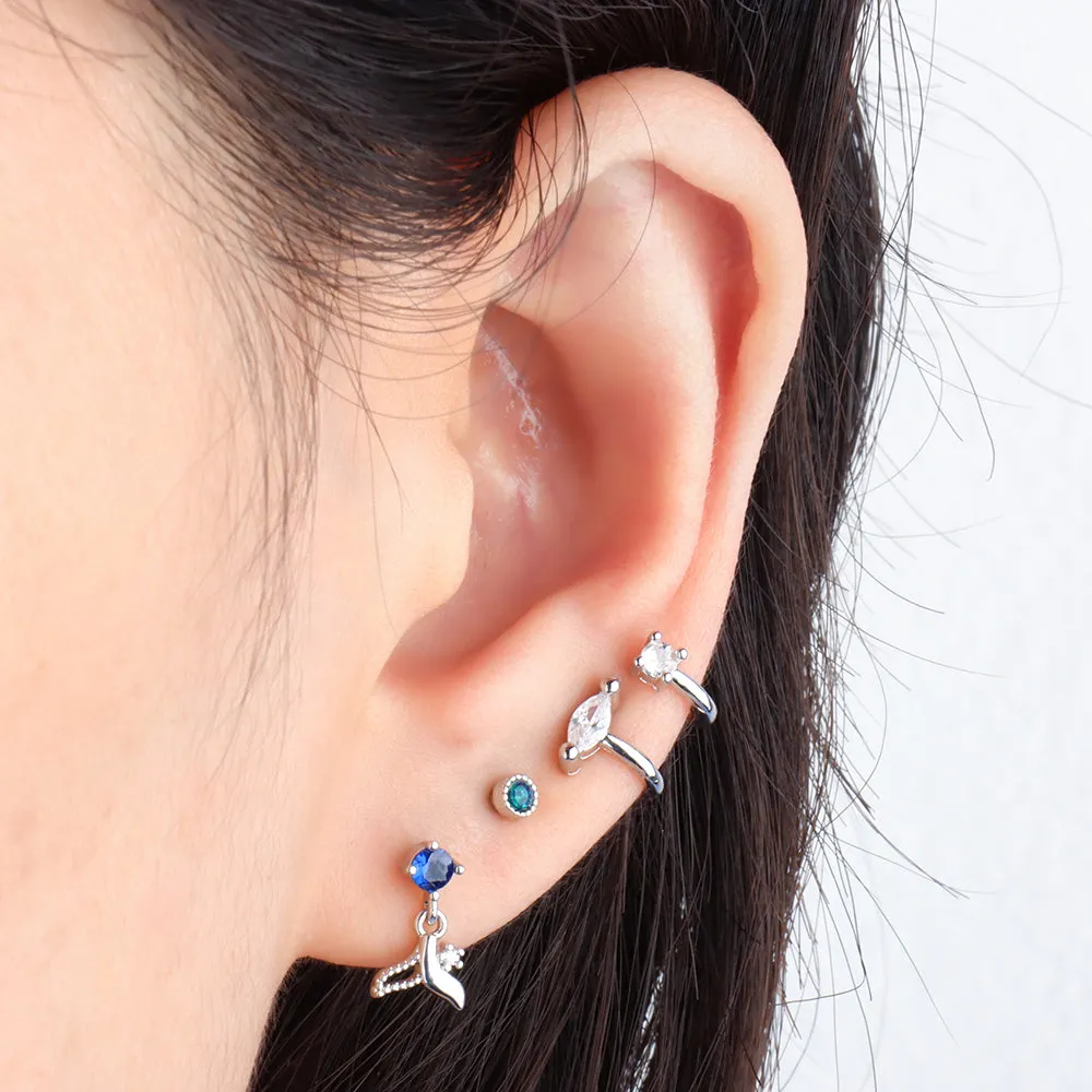 Fishtail Drop Earring