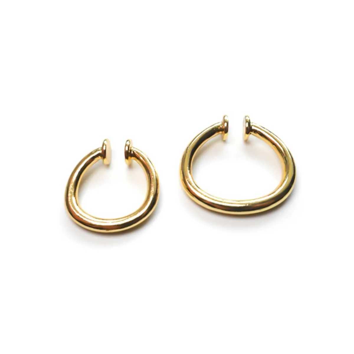 Gold Plated Suspender Ear Cuffs