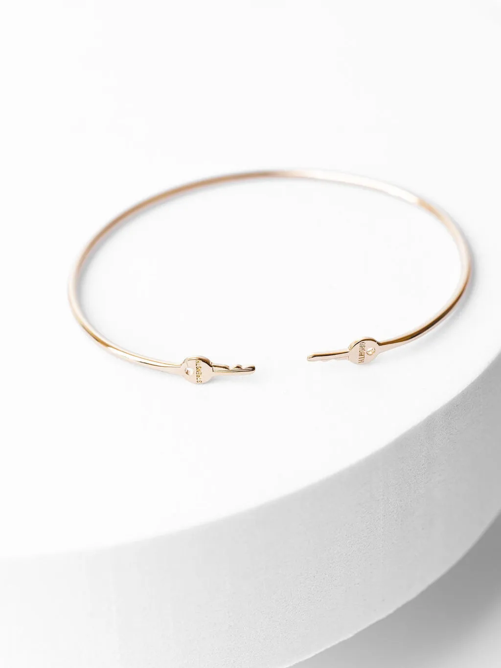 Gold Wrapped Mini Key Bangle