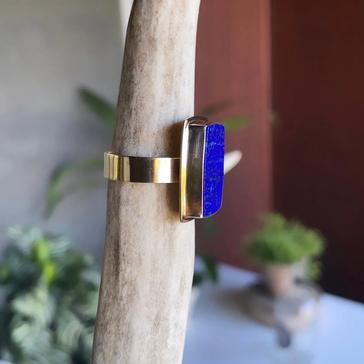 Golden Rectangle Lapis ring