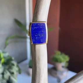 Golden Rectangle Lapis ring