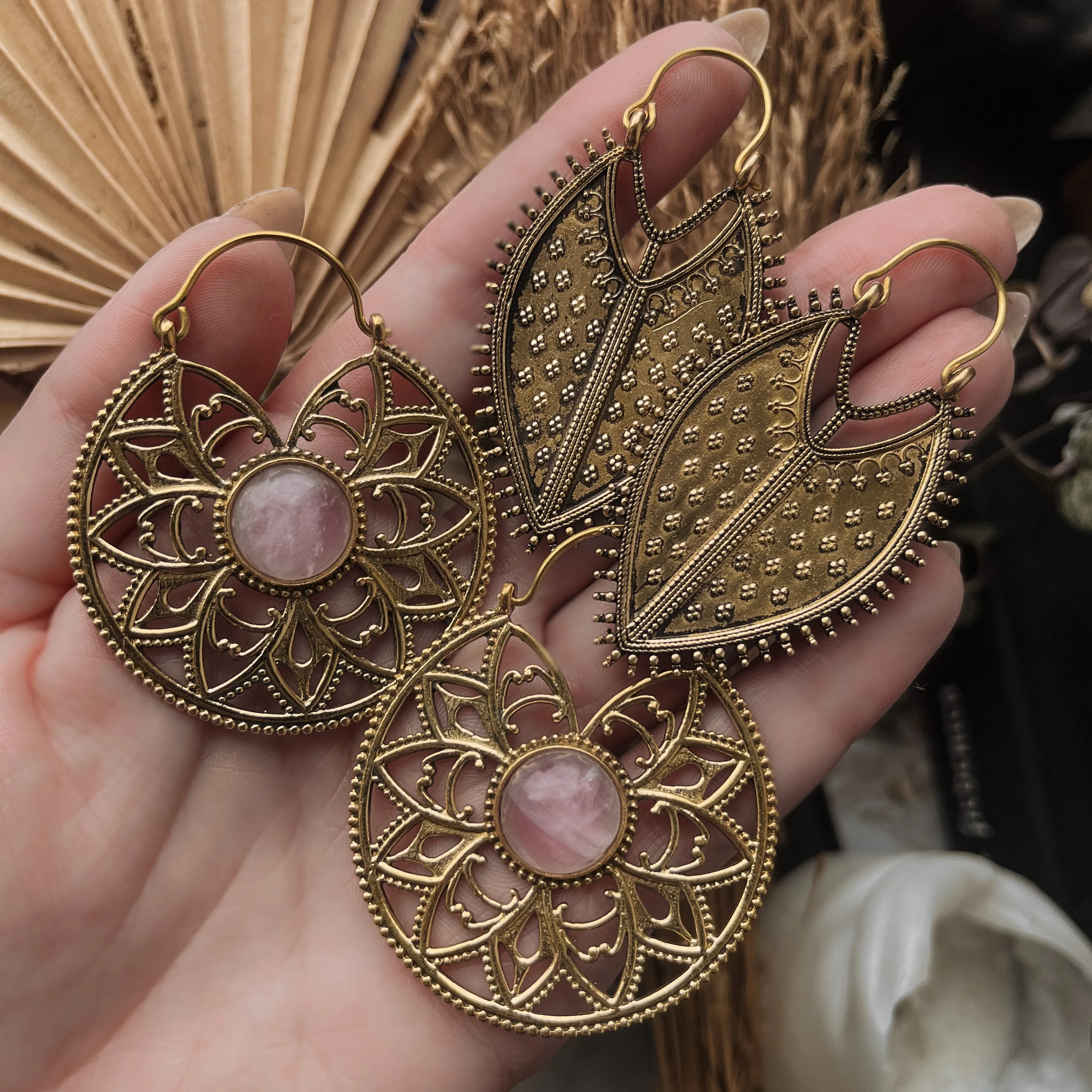 Golden Shield Earrings