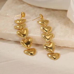 Heart Drop Earrings