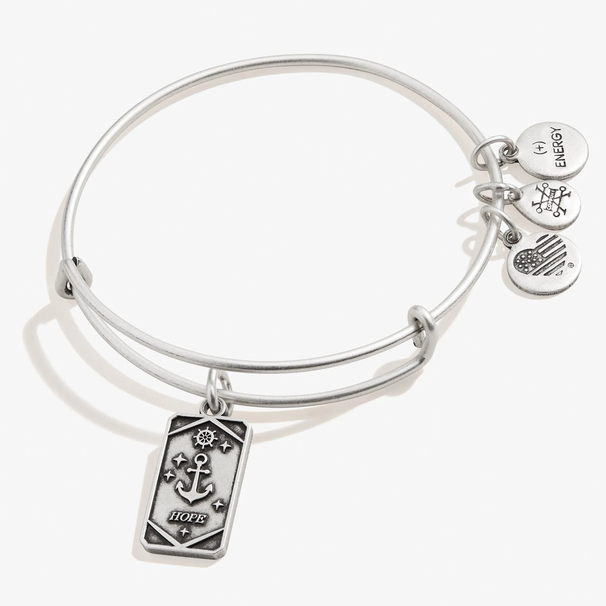 Hope Anchor Oracle Charm Bangle Bracelet