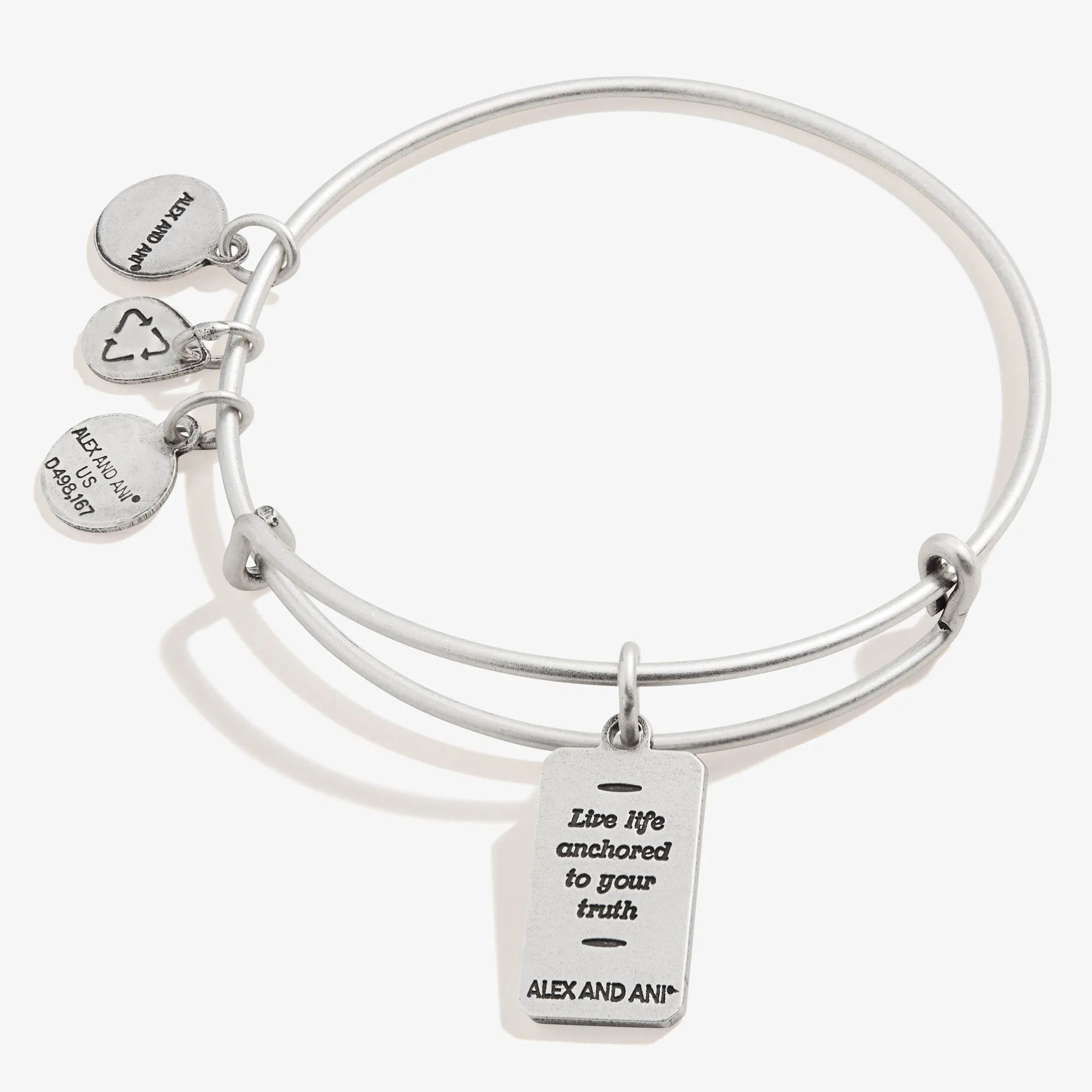 Hope Anchor Oracle Charm Bangle Bracelet