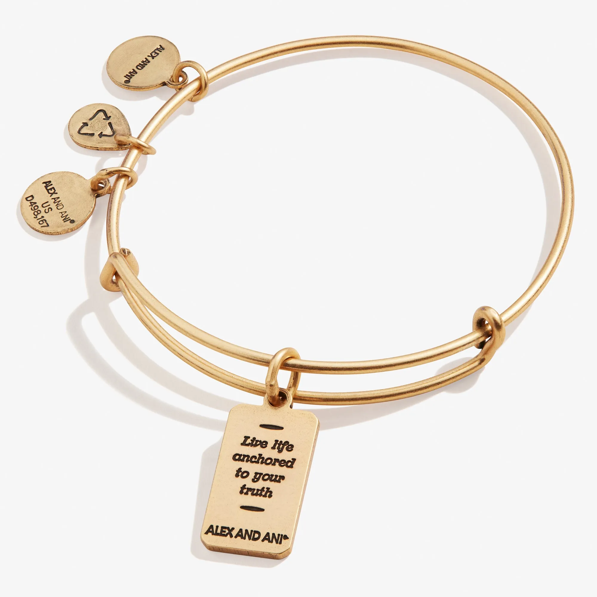 Hope Anchor Oracle Charm Bangle Bracelet