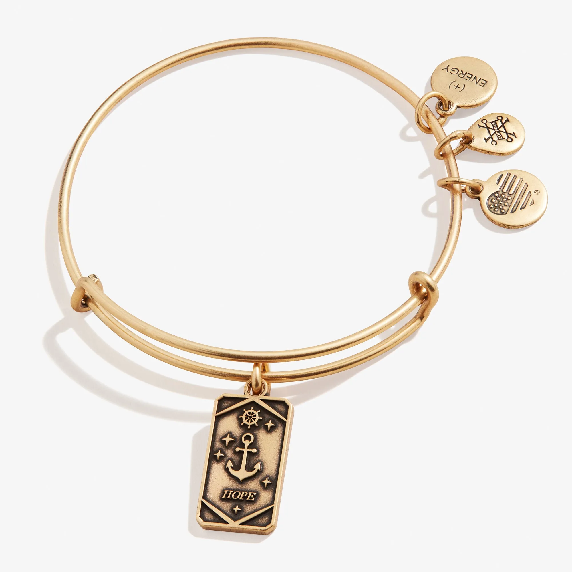 Hope Anchor Oracle Charm Bangle Bracelet