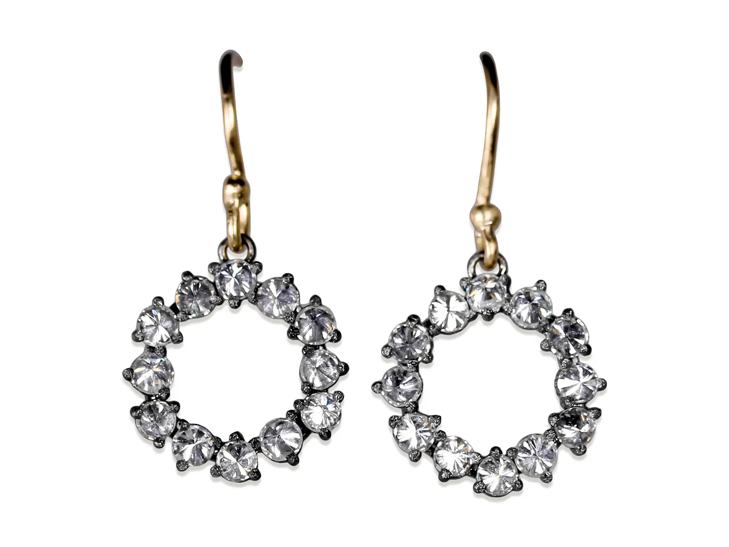 Inverted (Upside Down) Diamond Drop Earrings