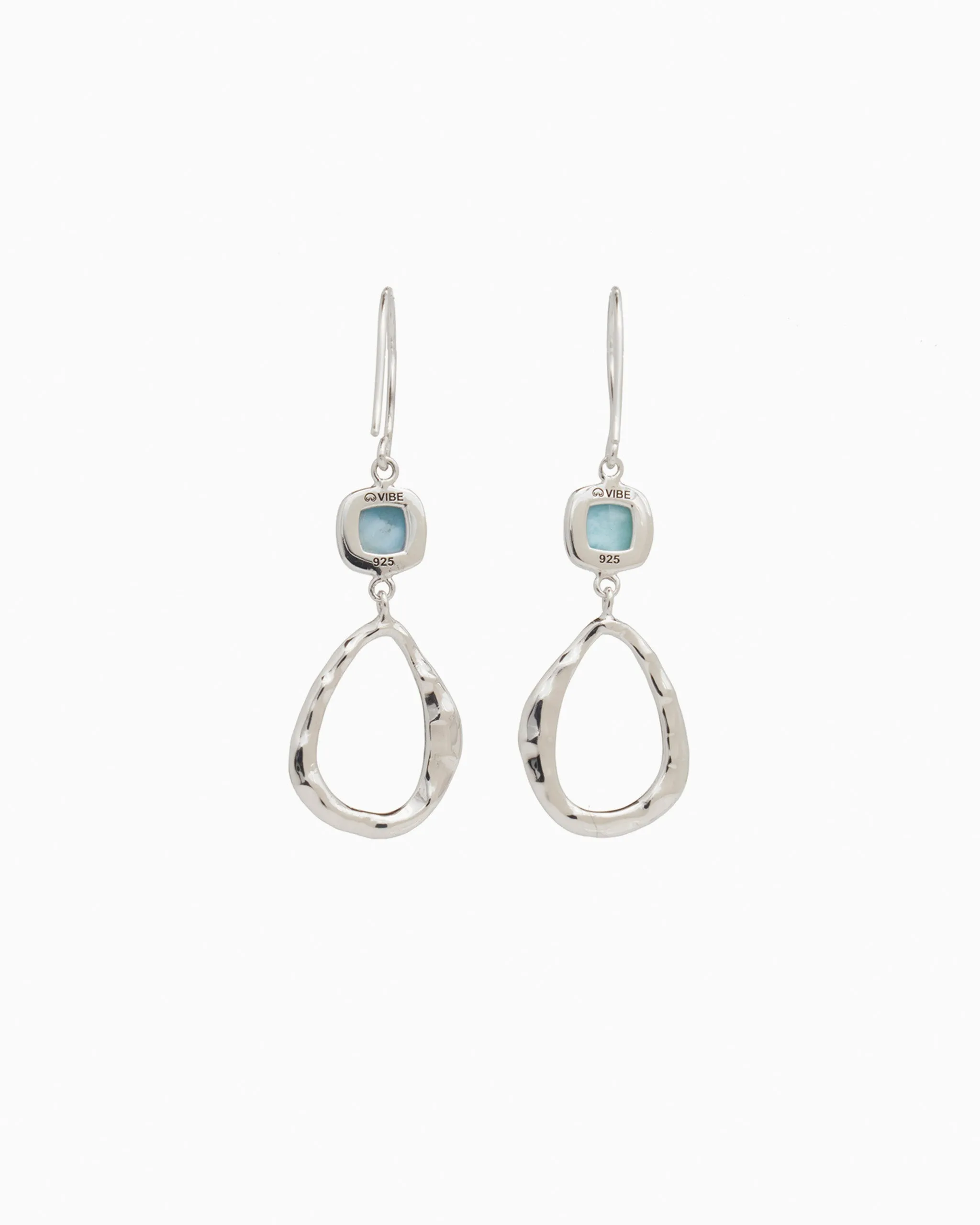 Island Rain Drop Earrings - Larimar