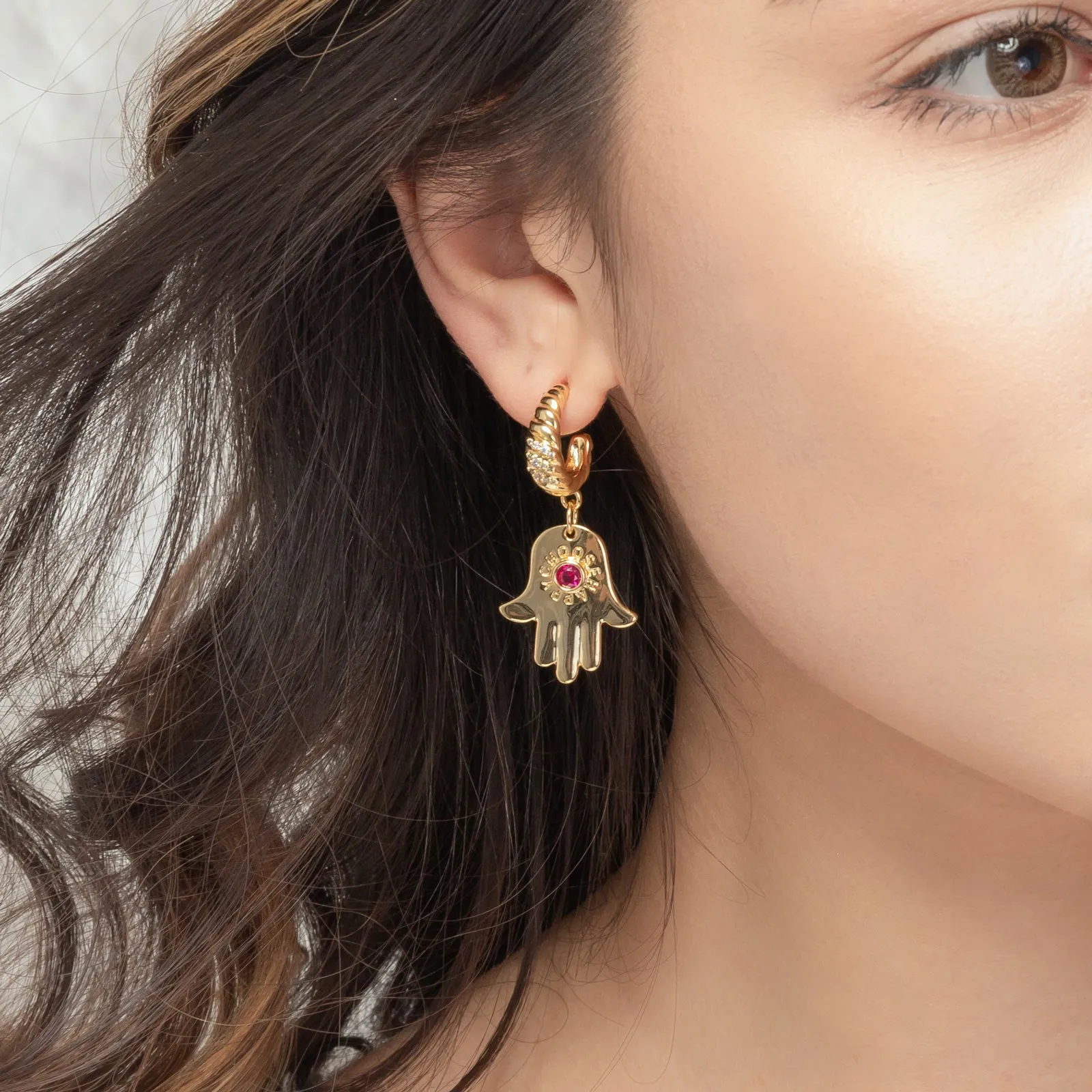 Khamsa Earrings