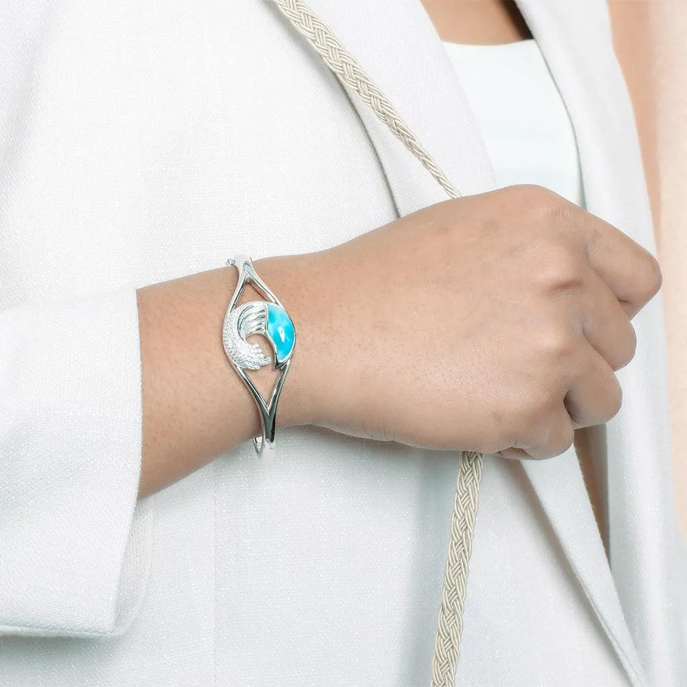 Larimar Ocean Wave Bangle