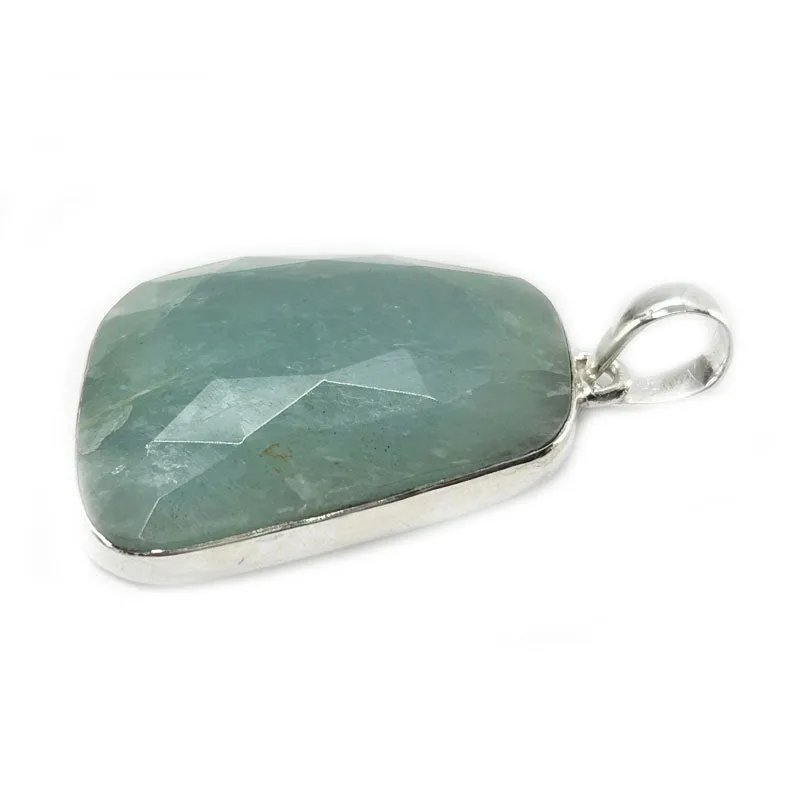 Linny Chalcedony Rectangle Pendant