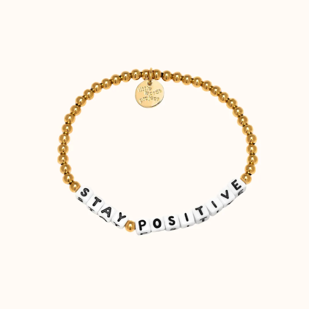 Little Words Project Waterproof Gold Bracelets