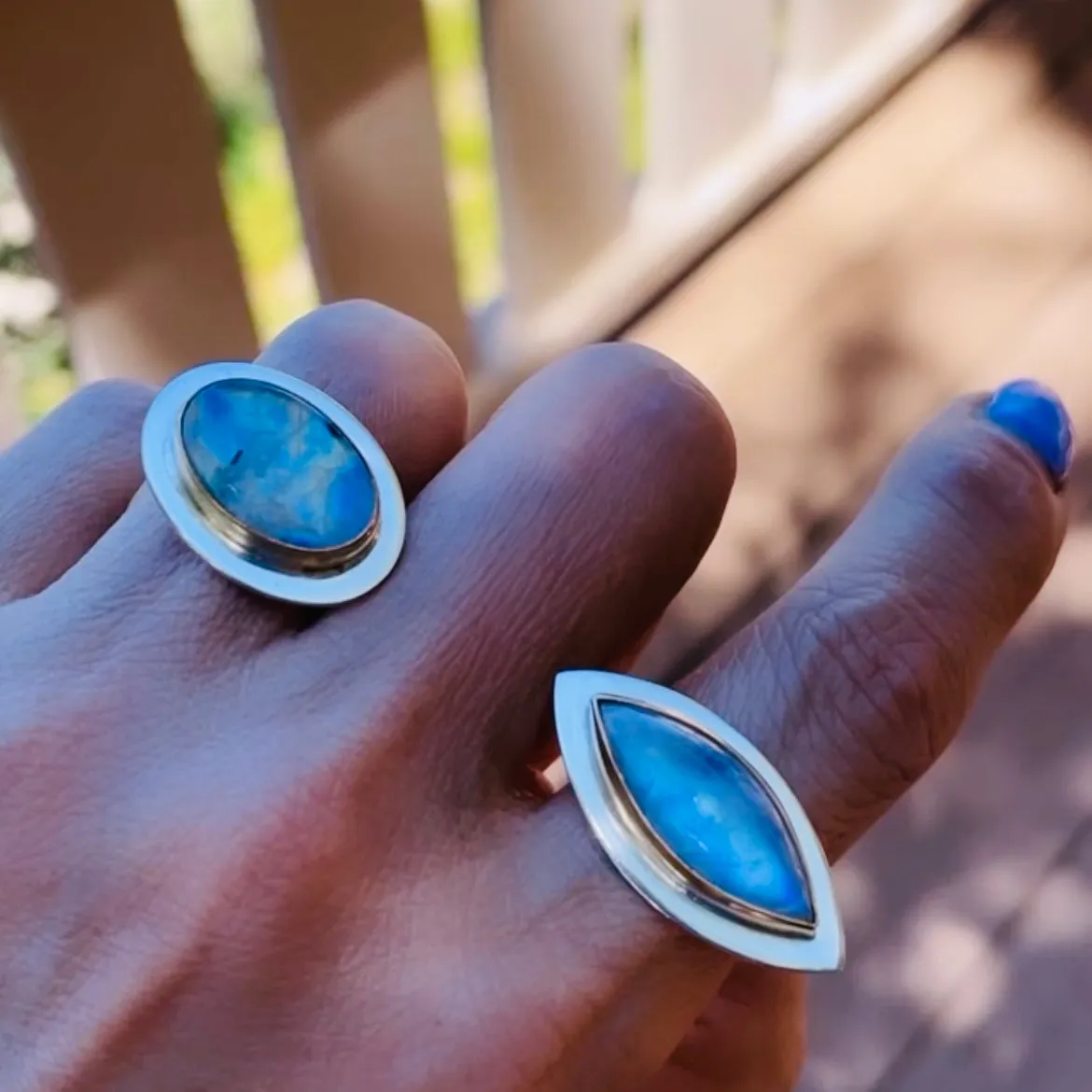 Marquise eye ring