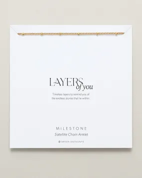 Milestone Satellite Chain Anklet