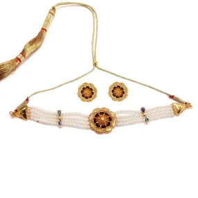 Minekari Phool Choker Set