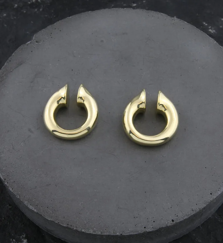 Mini Keyhole Brass Ear Weights