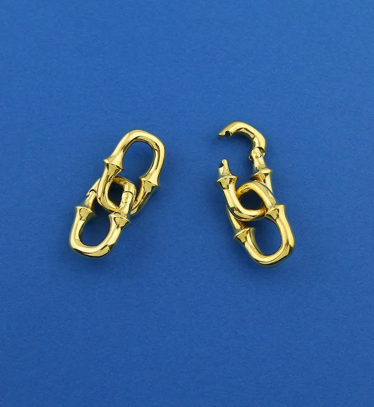 Mini OG Chain Double Link Brass Ear Weights