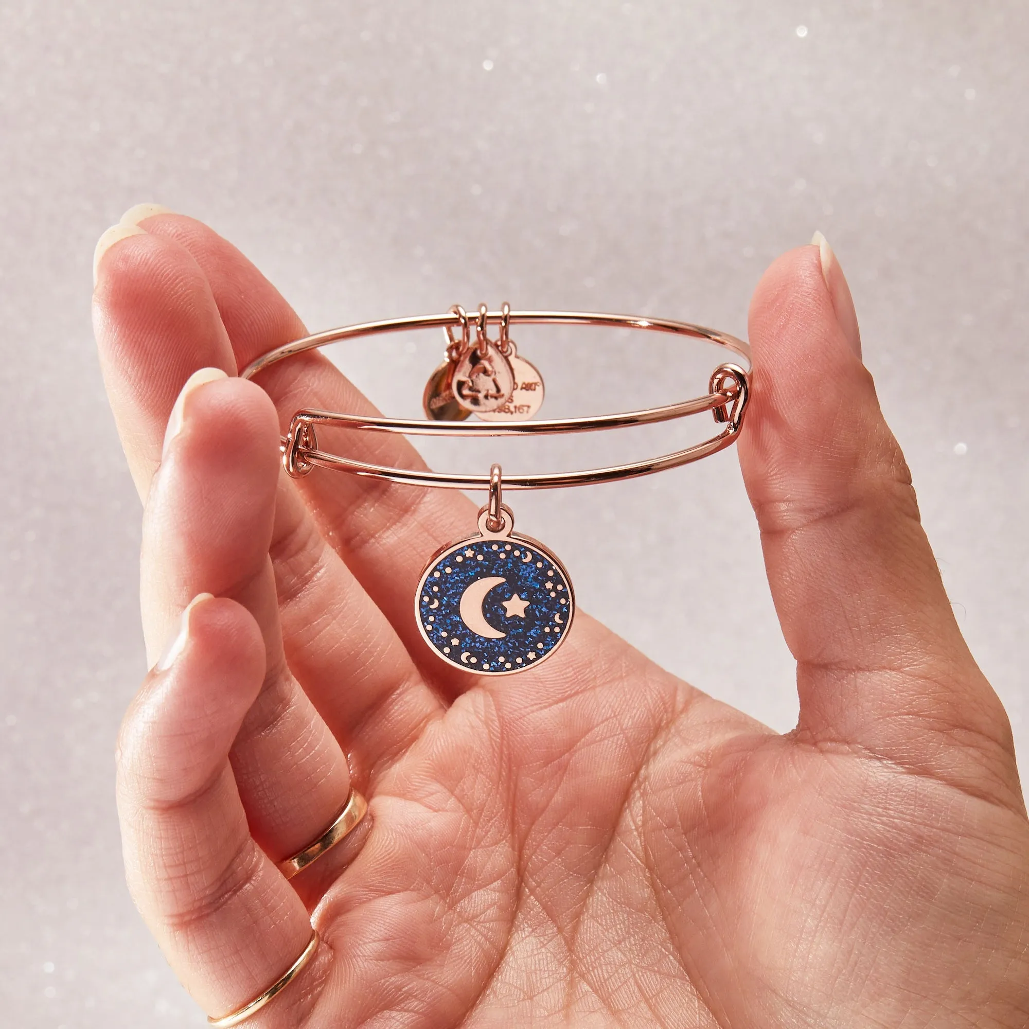 Moon   Star Night Sky Charm Bangle