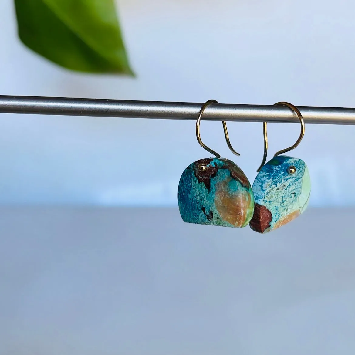 Mountain turquoise earrings