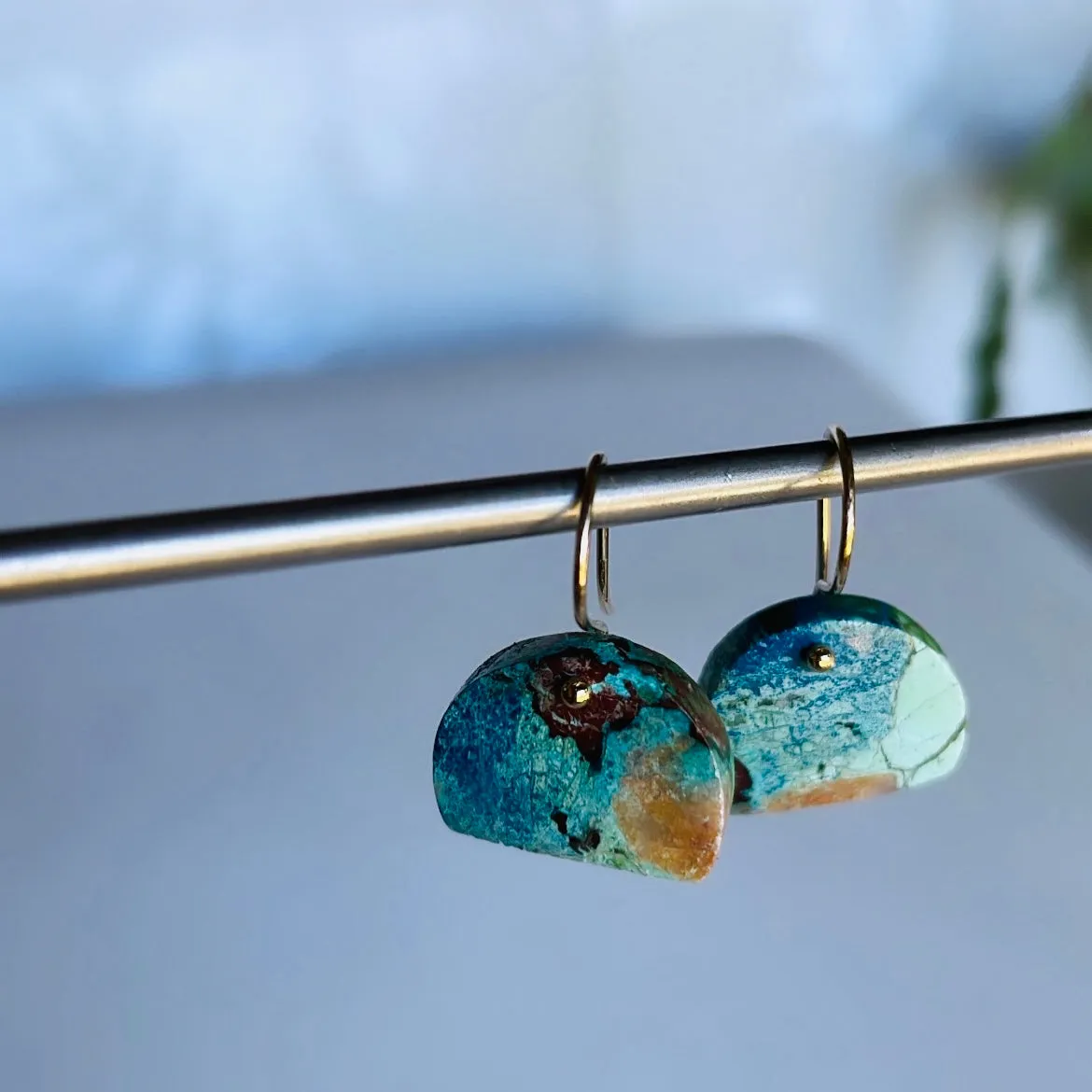 Mountain turquoise earrings